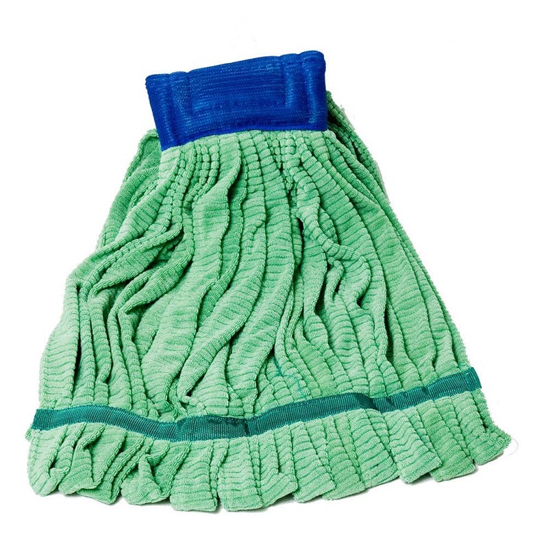 Arkwright Microfiber Tube Mop Head Replacement Heavy Duty Lint Free Super Absorbent BleachSafe Janitorial Essential for Commercial Industrial Floor Cleaning 21 oz Green